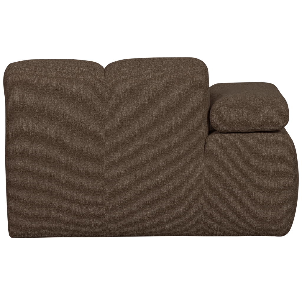 MOJO CHAISE LONGUE ELEMENT LEFT BOUCLE BROWN MELANGE