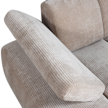 Laden Sie das Bild in den Galerie-Viewer, MOJO CHAISE LONGUE ELEMENT LEFT RIB FABRIC DARK SAND