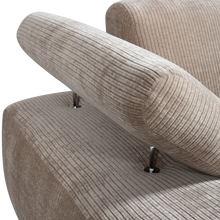Laden Sie das Bild in den Galerie-Viewer, MOJO CHAISE LONGUE ELEMENT LEFT RIB FABRIC DARK SAND