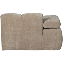 Laden Sie das Bild in den Galerie-Viewer, MOJO CHAISE LONGUE ELEMENT LEFT RIB FABRIC DARK SAND