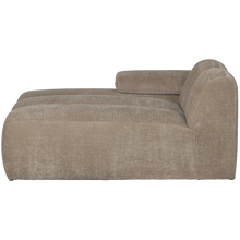 Laden Sie das Bild in den Galerie-Viewer, MOJO CHAISE LONGUE ELEMENT LEFT RIB FABRIC DARK SAND