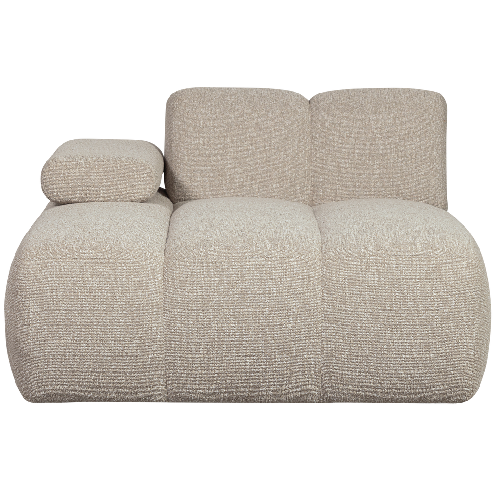 MOJO CHAISE LONGUE ELEMENT LEFT BOUCLE BEIGE MELANGE