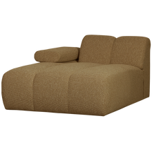 Laden Sie das Bild in den Galerie-Viewer, MOJO CHAISE LONGUE ELEMENT LEFT BOUCLE YELLOW/BROWN MELANGE