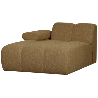 MOJO CHAISE LONGUE ELEMENT LEFT BOUCLE YELLOW/BROWN MELANGE