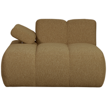 Laden Sie das Bild in den Galerie-Viewer, MOJO CHAISE LONGUE ELEMENT LEFT BOUCLE YELLOW/BROWN MELANGE