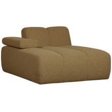 Laden Sie das Bild in den Galerie-Viewer, MOJO CHAISE LONGUE ELEMENT LEFT BOUCLE YELLOW/BROWN MELANGE
