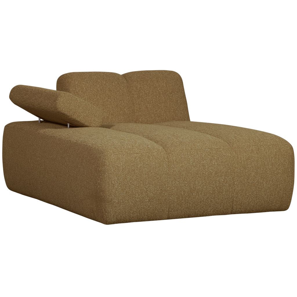 MOJO CHAISE LONGUE ELEMENT LEFT BOUCLE YELLOW/BROWN MELANGE