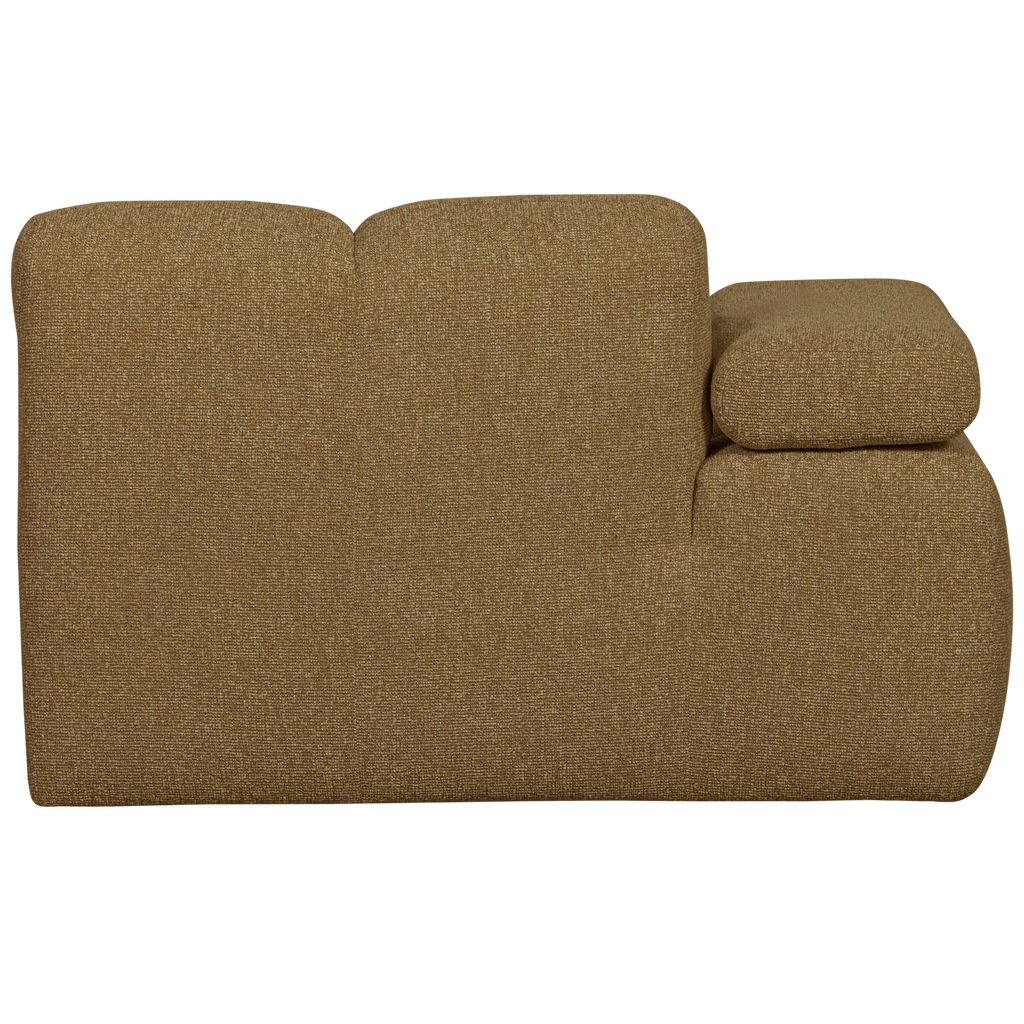 MOJO CHAISE LONGUE ELEMENT LEFT BOUCLE YELLOW/BROWN MELANGE