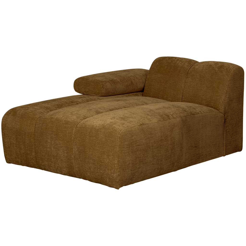 MOJO CHAISE LONGUE ELEMENT LEFT RIB FABRIC HONEY YELLO