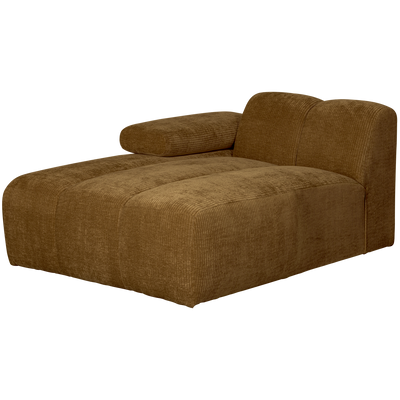 MOJO CHAISE LONGUE ELEMENT LEFT RIB FABRIC HONEY YELLO