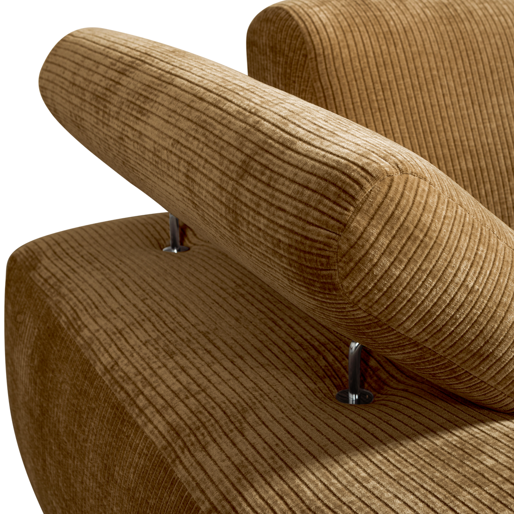 MOJO CHAISE LONGUE ELEMENT LEFT RIB FABRIC HONEY YELLO