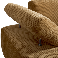 Laden Sie das Bild in den Galerie-Viewer, MOJO CHAISE LONGUE ELEMENT LEFT RIB FABRIC HONEY YELLO