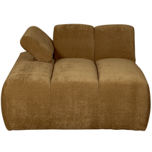 Laden Sie das Bild in den Galerie-Viewer, MOJO CHAISE LONGUE ELEMENT LEFT RIB FABRIC HONEY YELLO
