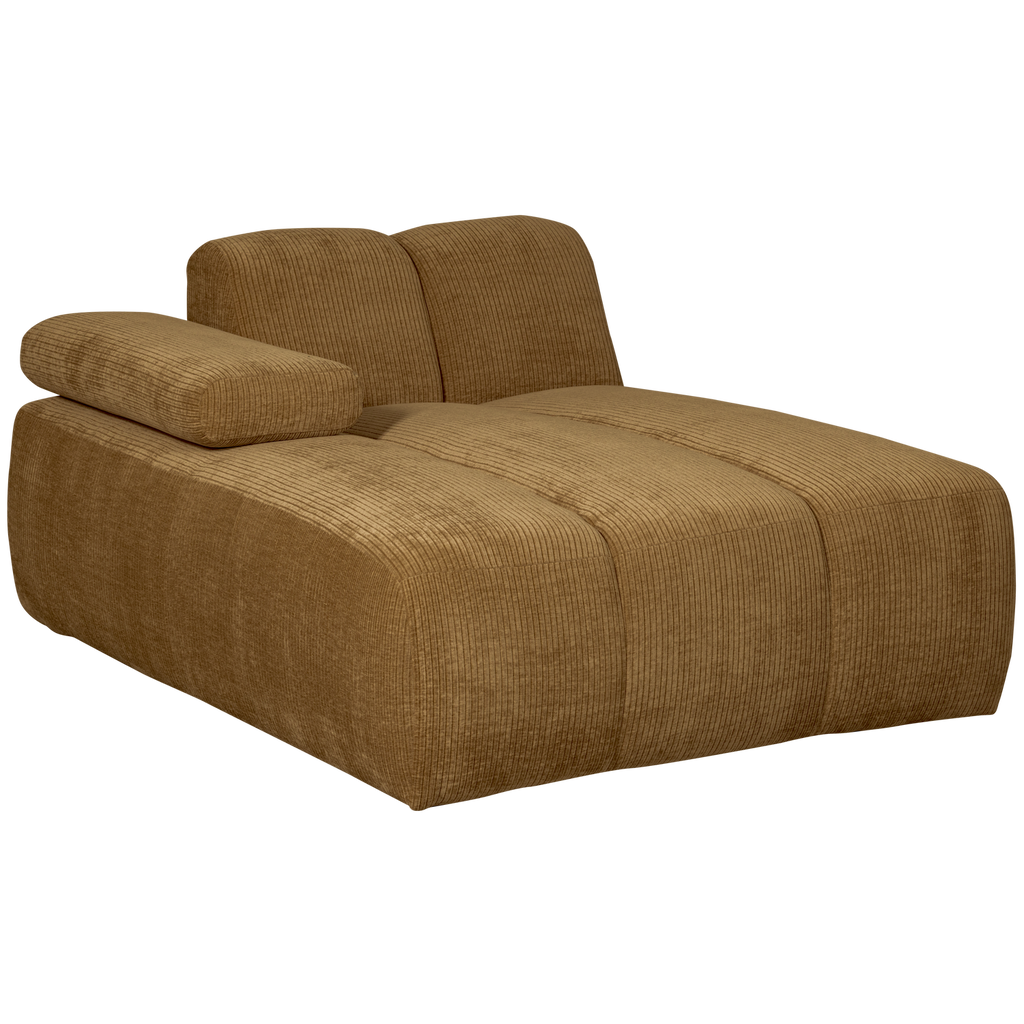 MOJO CHAISE LONGUE ELEMENT LEFT RIB FABRIC HONEY YELLO