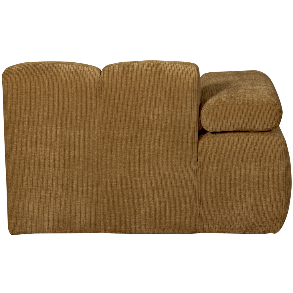 MOJO CHAISE LONGUE ELEMENT LEFT RIB FABRIC HONEY YELLO