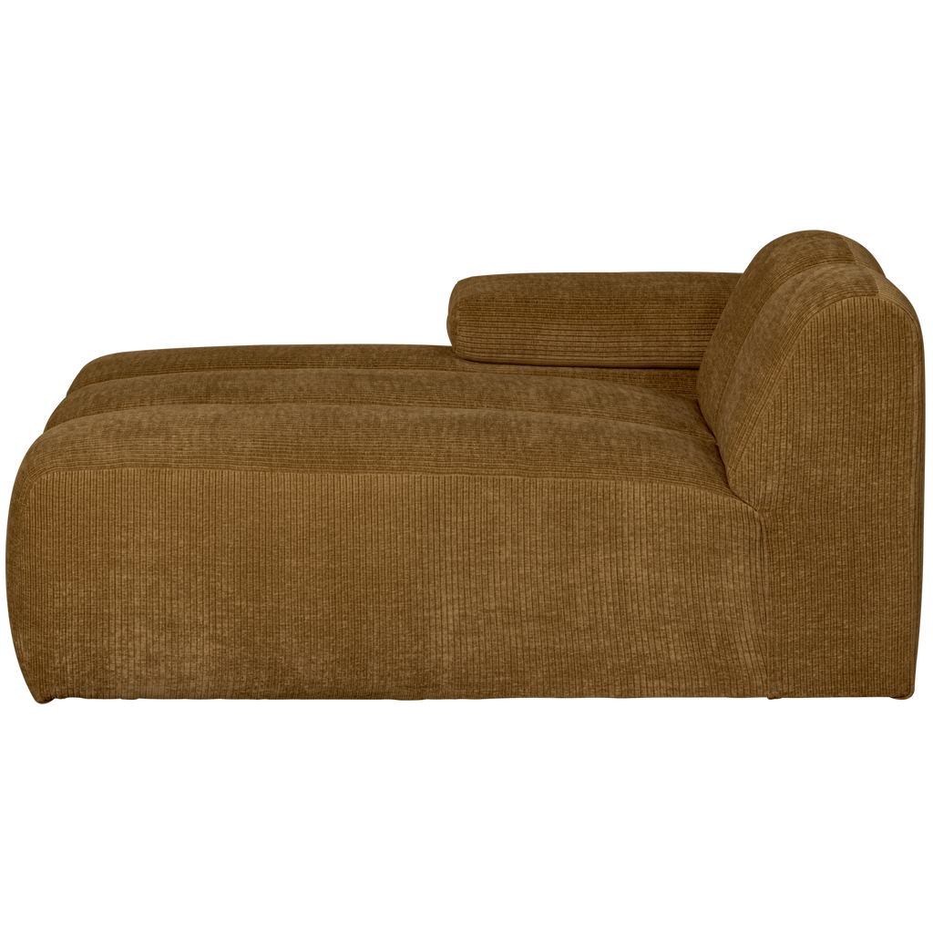 MOJO CHAISE LONGUE ELEMENT LEFT RIB FABRIC HONEY YELLO