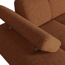 Laden Sie das Bild in den Galerie-Viewer, MOJO CHAISE LONGUE ELEMENT LEFT BOUCLE RUST BROWN MELANGE