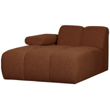 Laden Sie das Bild in den Galerie-Viewer, MOJO CHAISE LONGUE ELEMENT LEFT BOUCLE RUST BROWN MELANGE