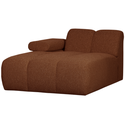 MOJO CHAISE LONGUE ELEMENT LEFT BOUCLE RUST BROWN MELANGE