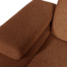 Laden Sie das Bild in den Galerie-Viewer, MOJO CHAISE LONGUE ELEMENT LEFT BOUCLE RUST BROWN MELANGE