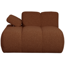 Laden Sie das Bild in den Galerie-Viewer, MOJO CHAISE LONGUE ELEMENT LEFT BOUCLE RUST BROWN MELANGE