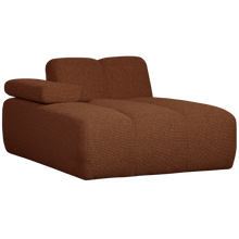 Laden Sie das Bild in den Galerie-Viewer, MOJO CHAISE LONGUE ELEMENT LEFT BOUCLE RUST BROWN MELANGE