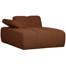 Laden Sie das Bild in den Galerie-Viewer, MOJO CHAISE LONGUE ELEMENT LEFT BOUCLE RUST BROWN MELANGE