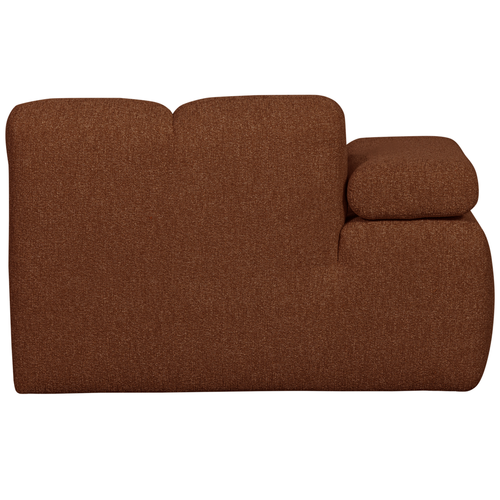 MOJO CHAISE LONGUE ELEMENT LEFT BOUCLE RUST BROWN MELANGE