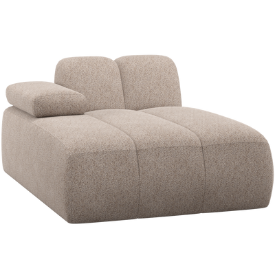 MOJO CHAISE LONGUE ELEMENT LEFT WOOLLY DARK SAND