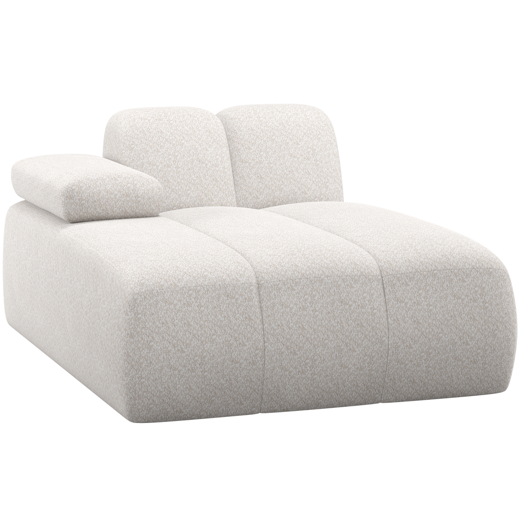 MOJO CHAISE LONGUE ELEMENT LEFT WOOLLY ECRU