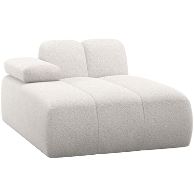 MOJO CHAISE LONGUE ELEMENT LEFT WOOLLY ECRU
