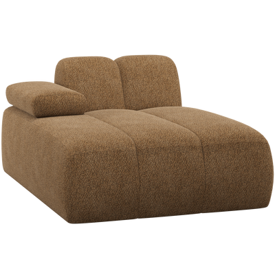 MOJO CHAISE LONGUE ELEMENT LEFT WOOLLY HONEY YELLOW