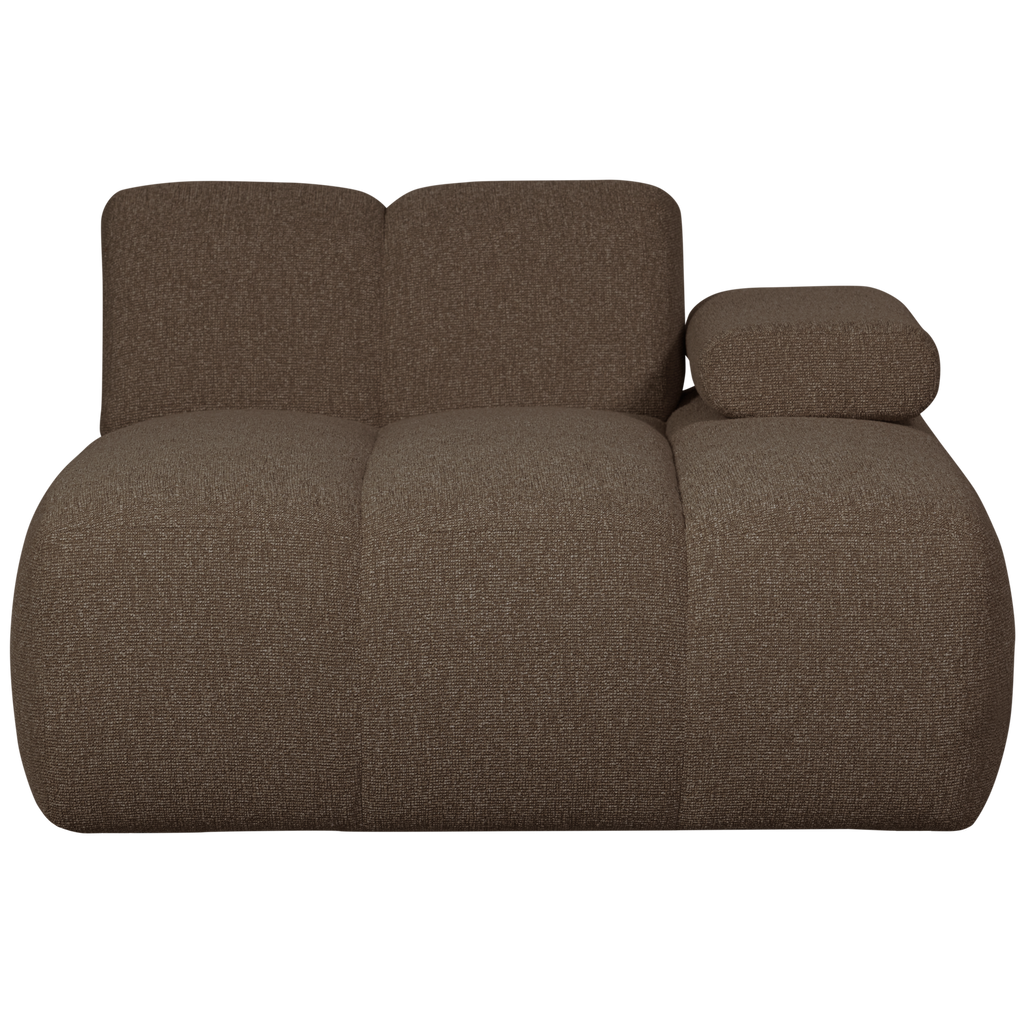 MOJO CHAISE LONGUE ELEMENT RIGHT BOUCLE BROWN MELANGE