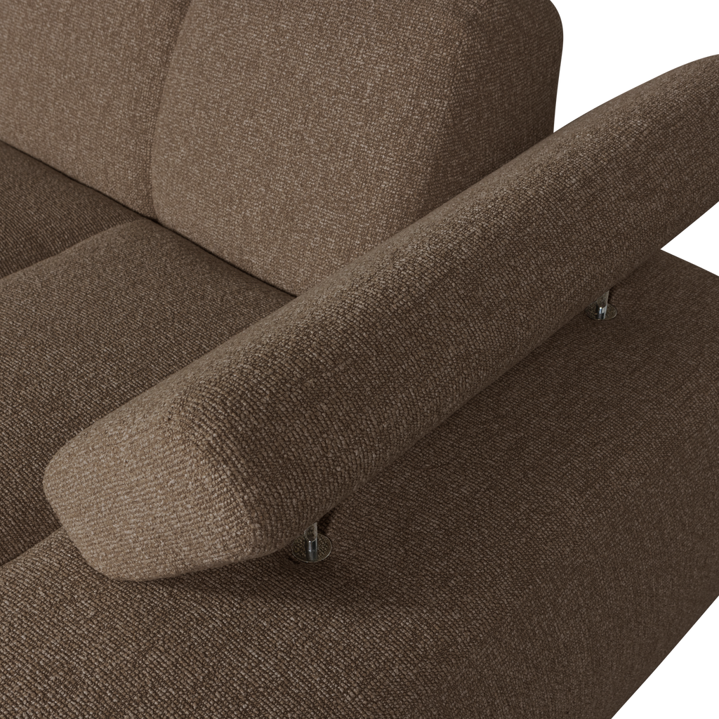 MOJO CHAISE LONGUE ELEMENT RIGHT BOUCLE BROWN MELANGE