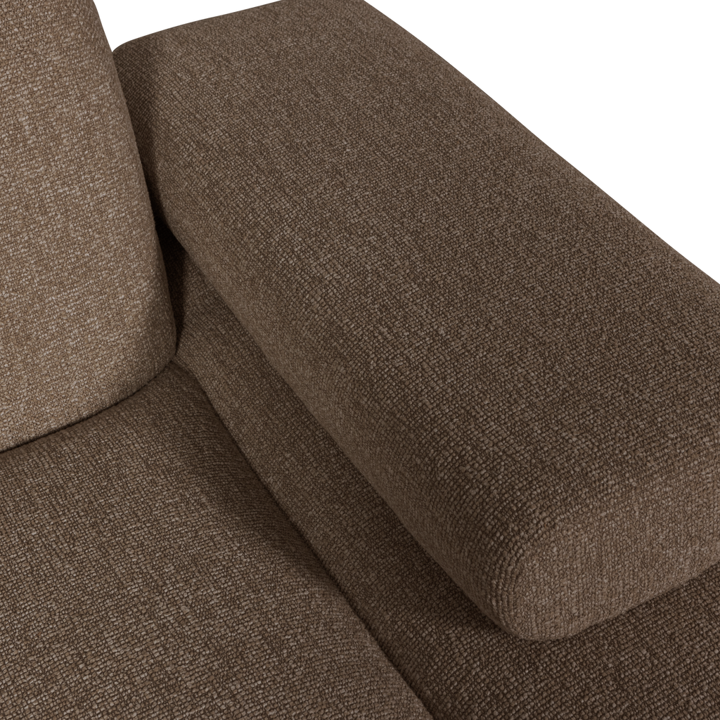 MOJO CHAISE LONGUE ELEMENT RIGHT BOUCLE BROWN MELANGE