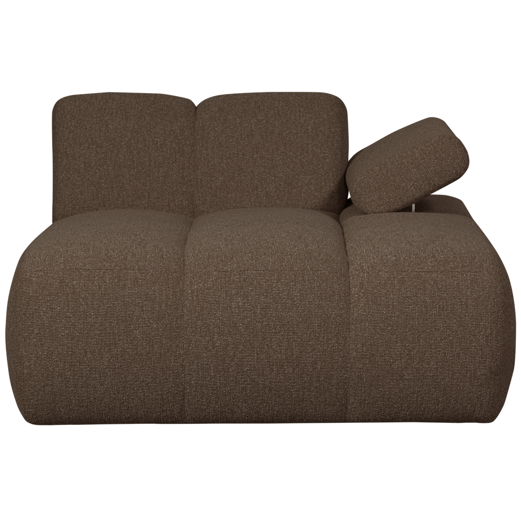 MOJO CHAISE LONGUE ELEMENT RIGHT BOUCLE BROWN MELANGE
