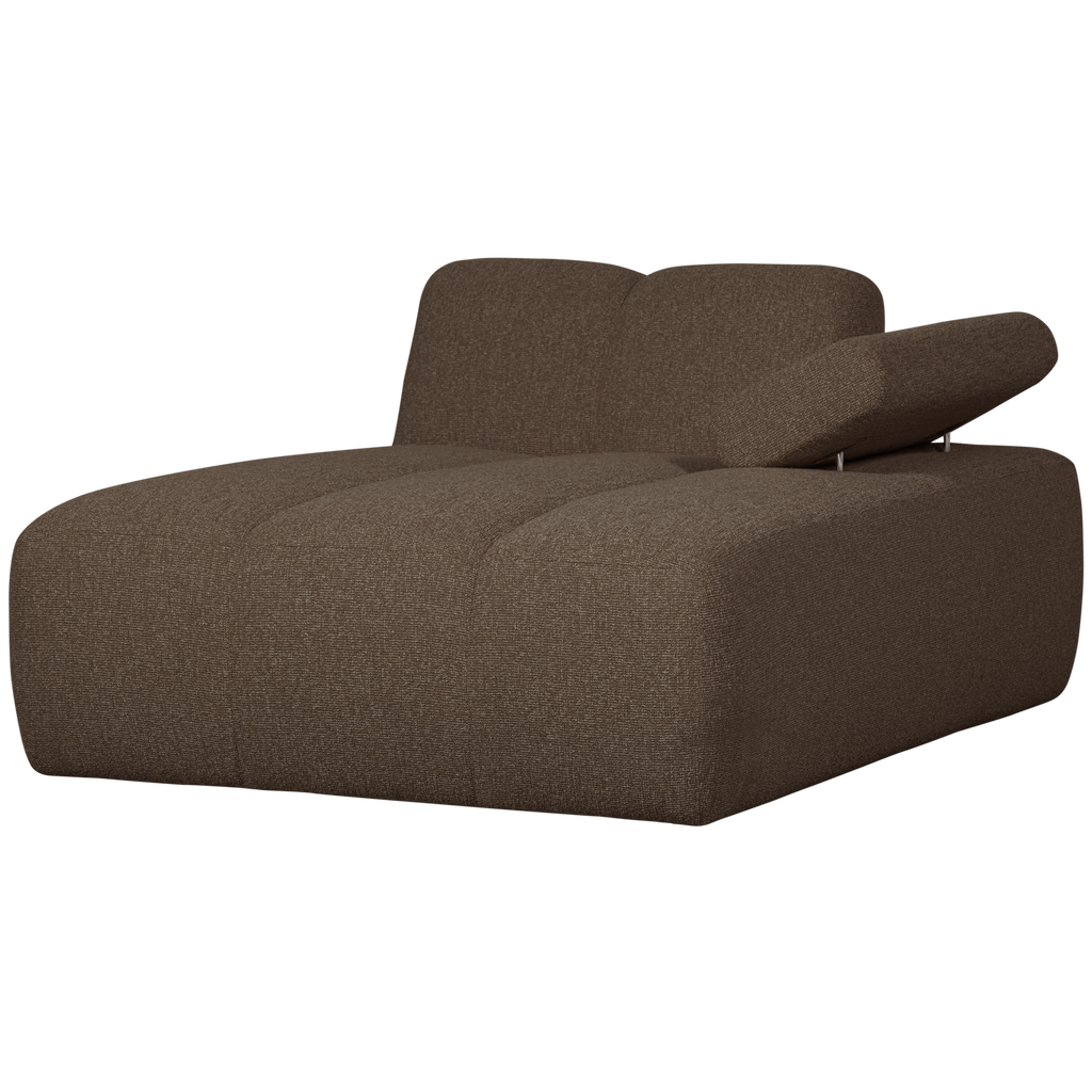MOJO CHAISE LONGUE ELEMENT RIGHT BOUCLE BROWN MELANGE