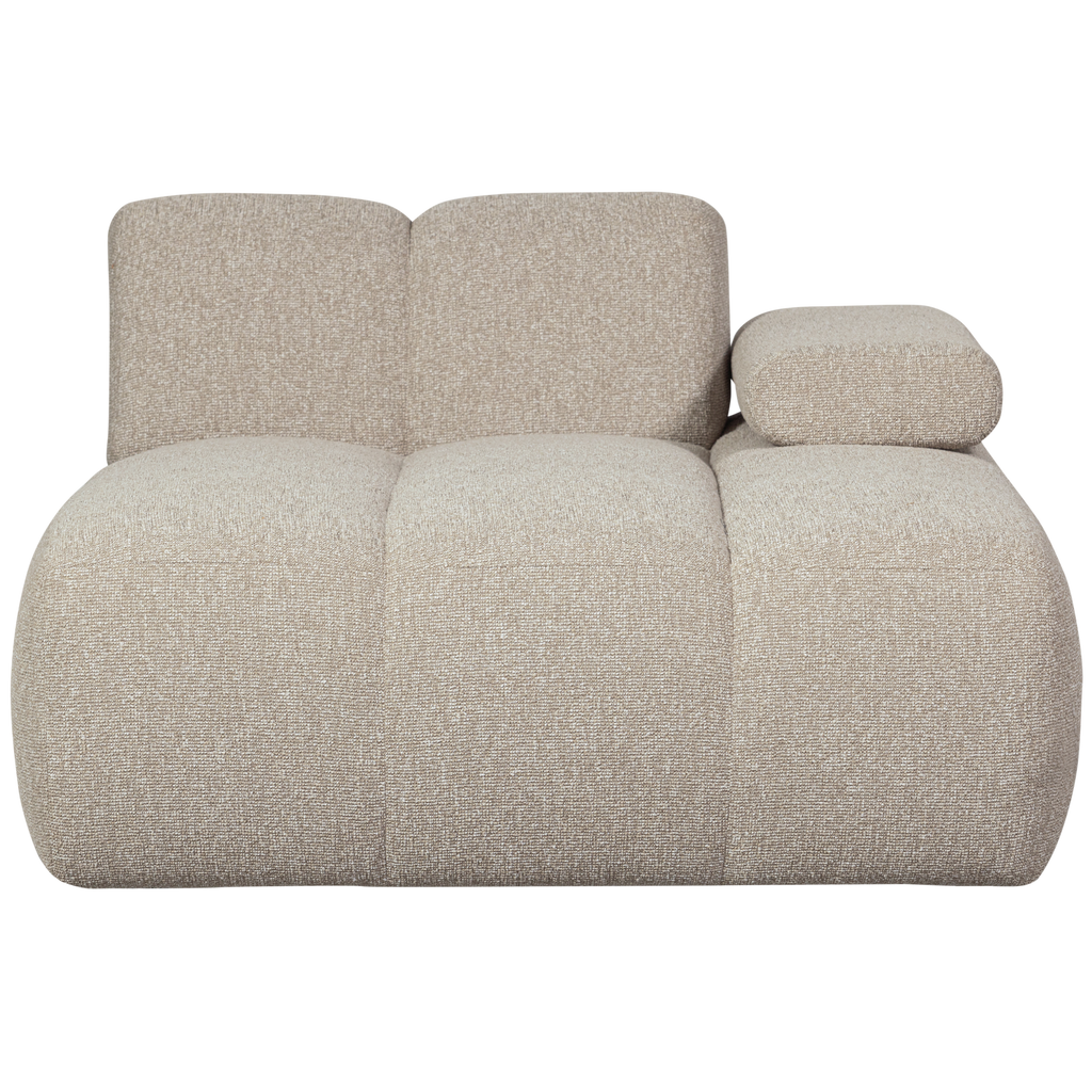 MOJO CHAISE LONGUE ELEMENT RIGHT BOUCLE BEIGE MELANGE