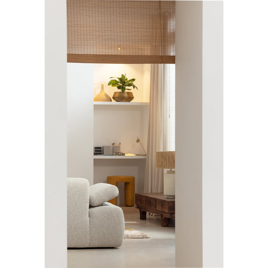 STAES TV UNIT 3 DRAWERS MANGO WOOD WALNUT
