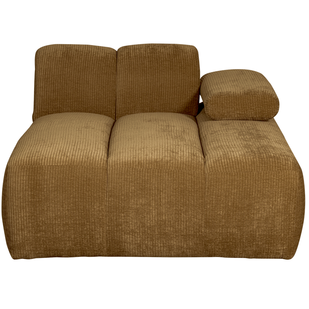 MOJO CHAISE LONGUE ELEMENT RIGHT RIB FABRIC HONEY YELLO