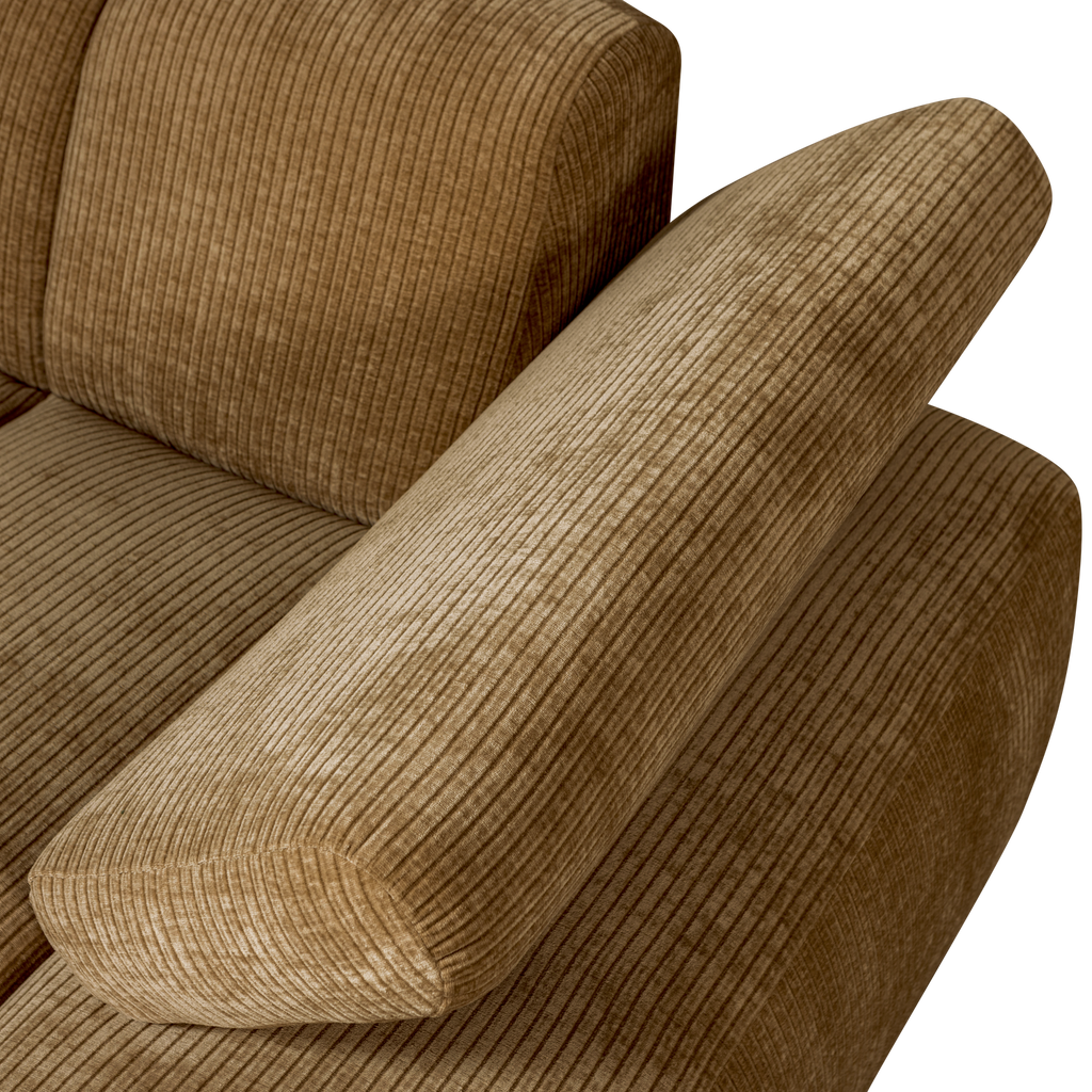 MOJO CHAISE LONGUE ELEMENT RIGHT RIB FABRIC HONEY YELLO
