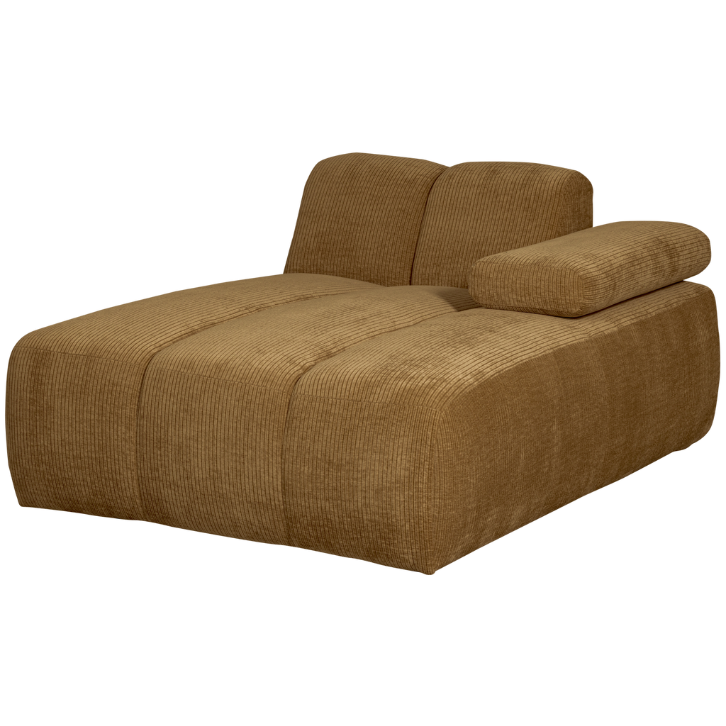 MOJO CHAISE LONGUE ELEMENT RIGHT RIB FABRIC HONEY YELLO