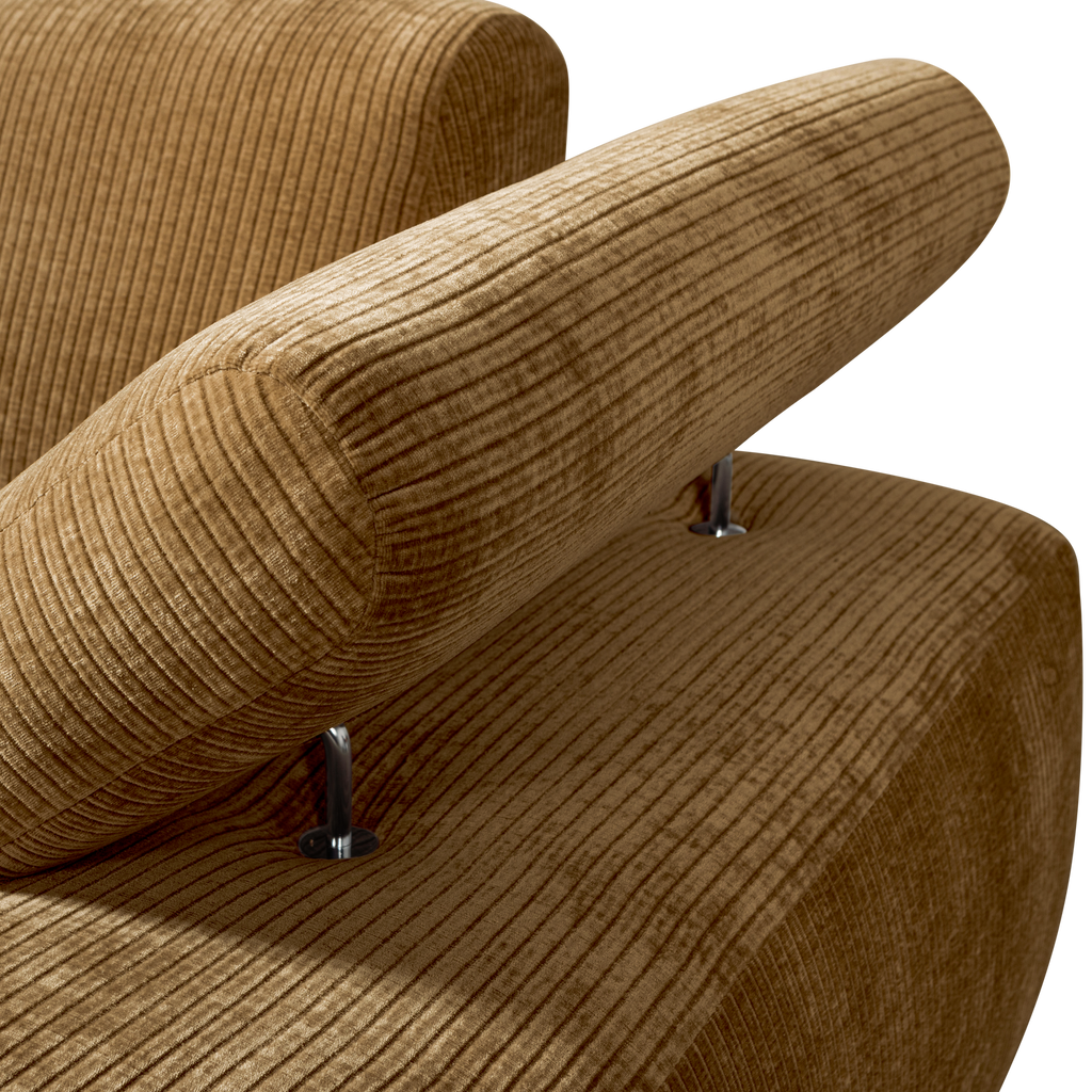 MOJO CHAISE LONGUE ELEMENT RIGHT RIB FABRIC HONEY YELLO