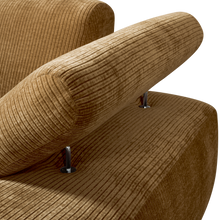 Laden Sie das Bild in den Galerie-Viewer, MOJO CHAISE LONGUE ELEMENT RIGHT RIB FABRIC HONEY YELLO
