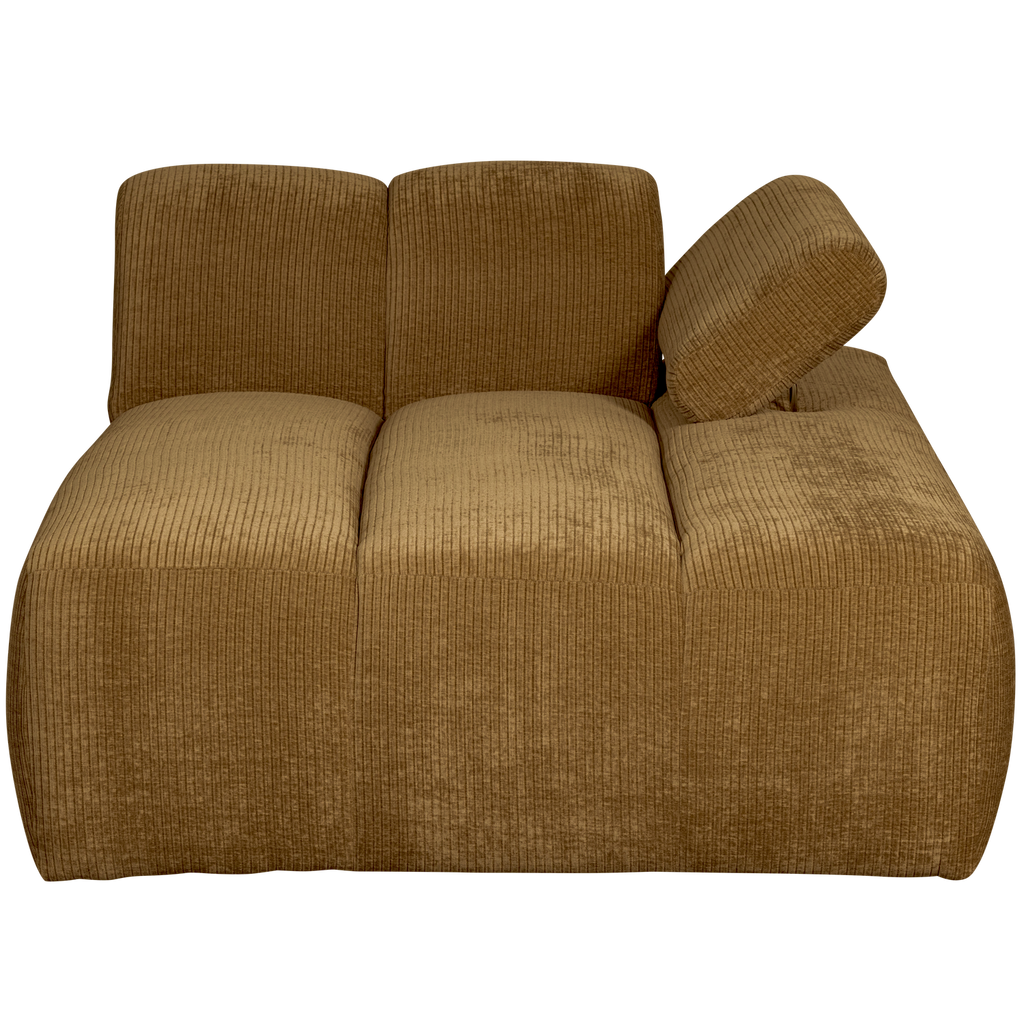 MOJO CHAISE LONGUE ELEMENT RIGHT RIB FABRIC HONEY YELLO