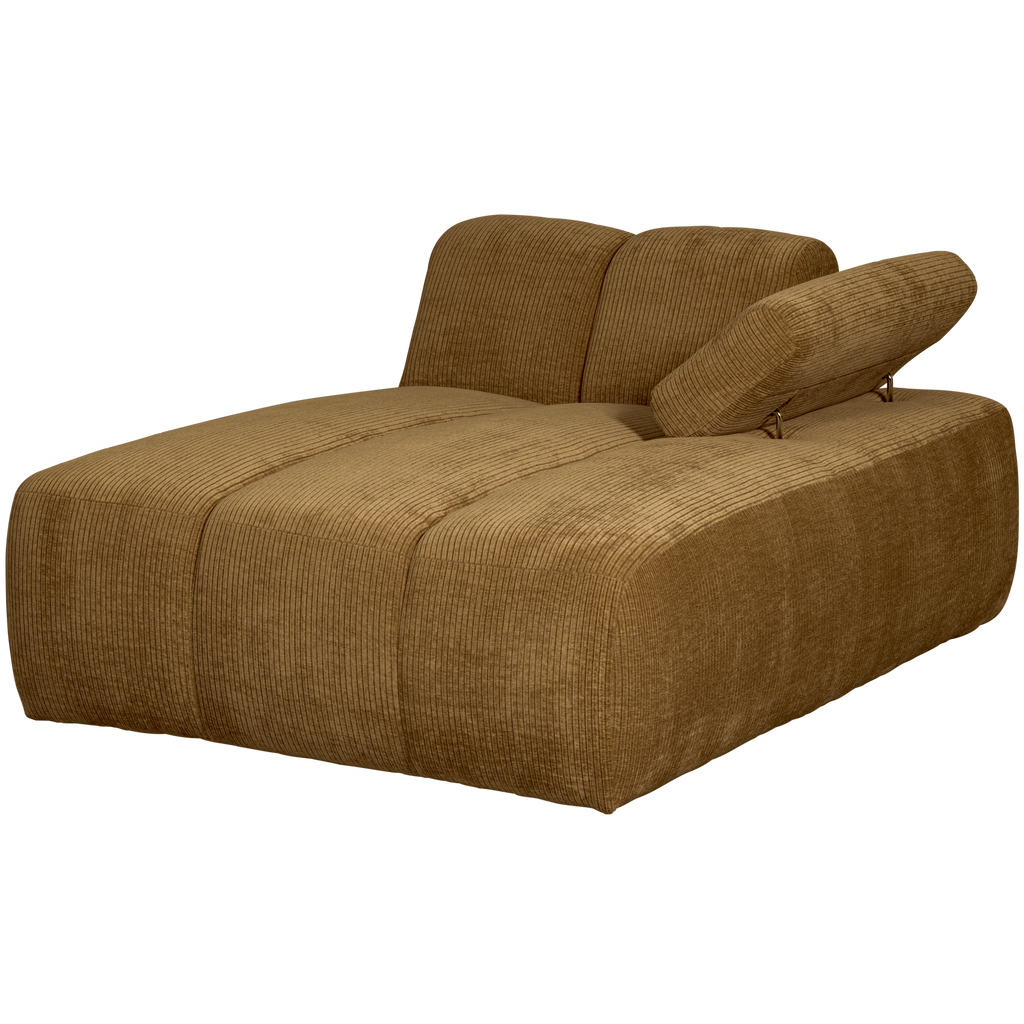 MOJO CHAISE LONGUE ELEMENT RIGHT RIB FABRIC HONEY YELLO