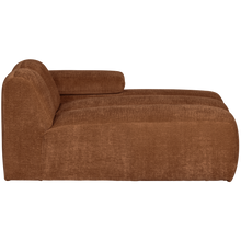 Laden Sie das Bild in den Galerie-Viewer, MOJO CHAISE LONGUE ELEMENT RIGHT RIB FABRIC RUST BROWN