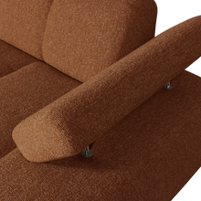 Laden Sie das Bild in den Galerie-Viewer, MOJO CHAISE LONGUE ELEMENT RIGHT BOUCLE RUST BROWN MELANGE