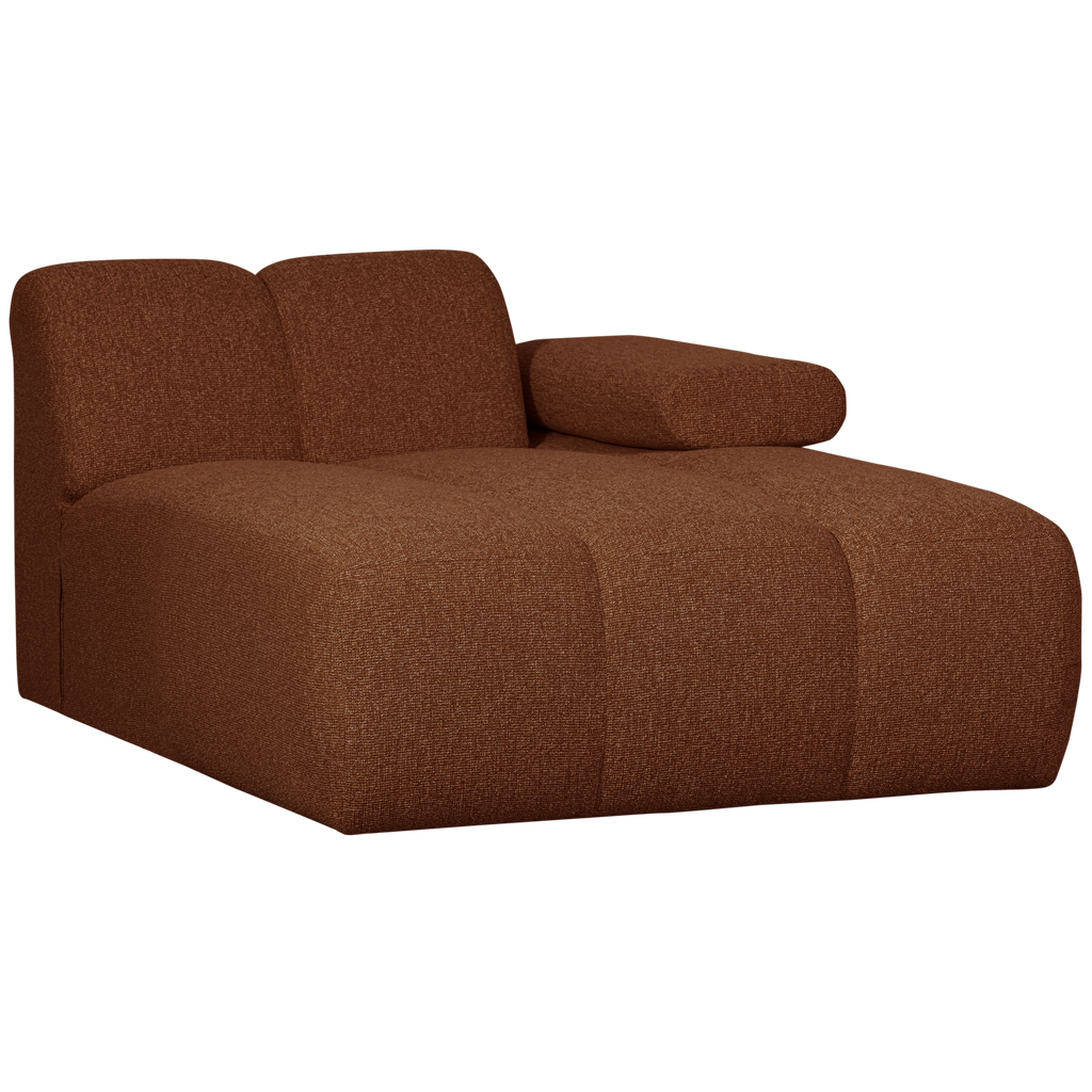 MOJO CHAISE LONGUE ELEMENT RIGHT BOUCLE RUST BROWN MELANGE