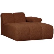 Laden Sie das Bild in den Galerie-Viewer, MOJO CHAISE LONGUE ELEMENT RIGHT BOUCLE RUST BROWN MELANGE